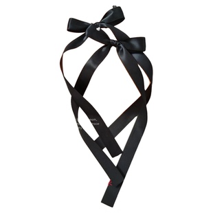 你好星期六章若楠同款黑色蝴蝶结飘带对夹双马尾发饰甜美夹子头饰