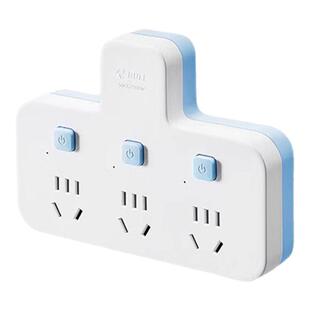 公牛插座一转多分控品字形拓展不带线转换器多功能插排分控开关