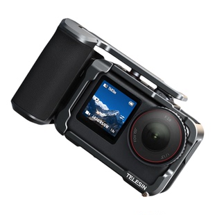 泰迅适配DJI大疆Action6街拍手柄套装快门握把超轻action6兔笼金属边框兔笼拍摄拓展防摔拍摄大疆action6配件