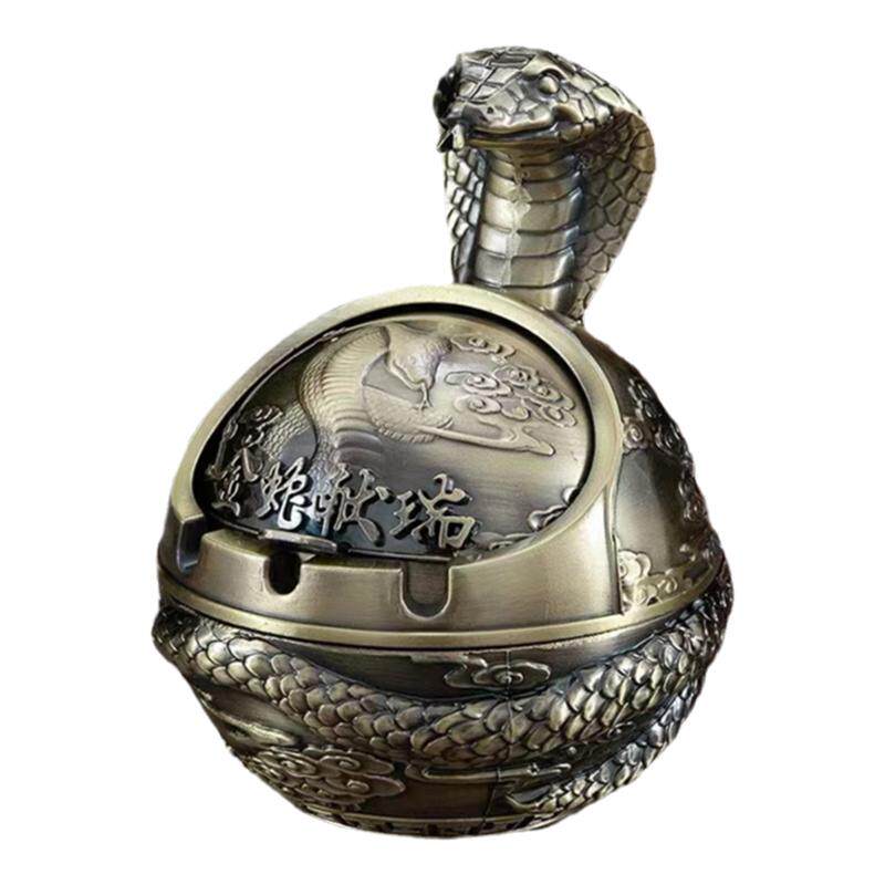 复古十二生肖烟灰缸生日礼物摆件