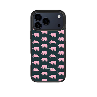 PARTNER粉色大象可爱萌磁吸磨砂防摔个性适用于iphone17promax/16promax苹果手机壳