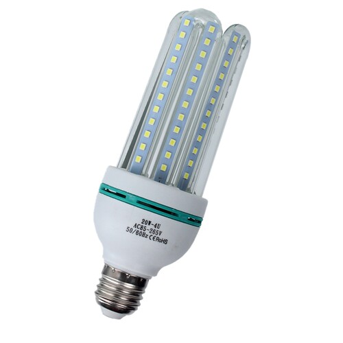 超亮LED玉米灯AC85-265V恒流电源无频闪E27螺光玻璃U型管节能灯