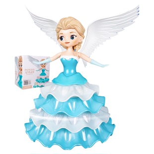 儿童会跳舞的爱莎公主玩具电动旋转白雪小女孩子生日礼物2025新款