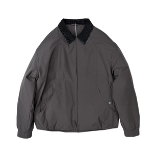 设计感牛仔拼接假两件羽绒服男士冬季25新款休闲短款外套保暖上衣