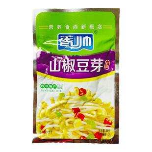 香帅山椒泡椒豆芽香辣爽脆黄豆芽开袋即食美味休闲零食下饭莱小吃