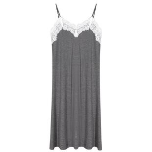 高级感性感蕾丝法式吊带睡裙女纯欲2026新款大码睡衣深V领家居服