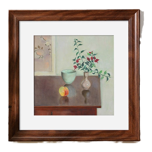 美式复古正方形画框装裱油画棒保存木质相框摆台挂墙20迷你小框架