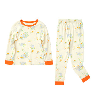 allblu幼岚【撸猫棉】儿童睡衣女童男童24秋冬新款秋衣秋裤家居服