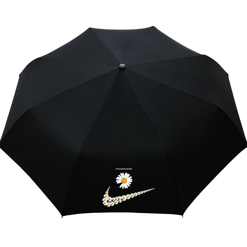 权志龙小雏菊gd联名雨伞全自动折叠太阳伞女男遮阳伞森系复古简约