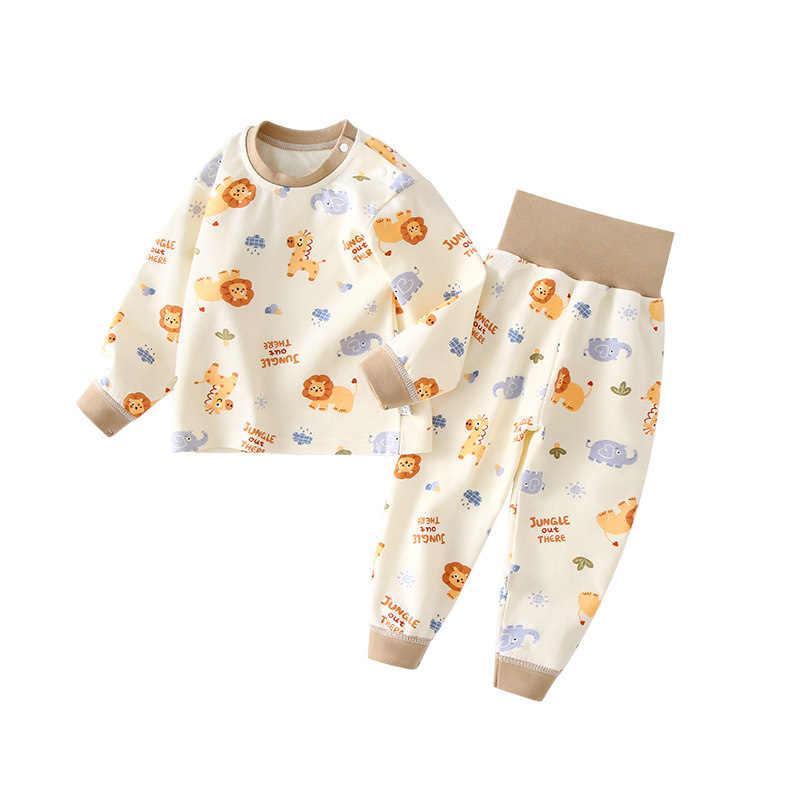【特价清仓】宝宝秋衣秋裤纯棉内衣套装婴儿衣服分体套装夹棉睡衣