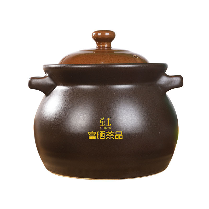 莹玉乌兰茶晶砂锅家用燃气灶炖锅耐高温干烧不裂陶瓷煲汤汤煲瓦罐