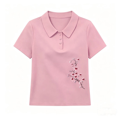 短袖polo衫T恤女夏季韩版宽松