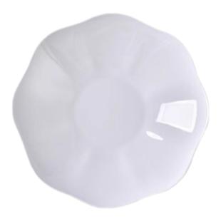 优质纯白无铅骨瓷家用菜盘饭盘吐骨碟花瓣汤盘简约釉下彩陶瓷餐具