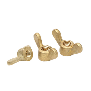 铜蝶形螺母黄铜元宝螺母羊角螺帽手拧蝴蝶型螺丝帽M4M5M6M8M10M12