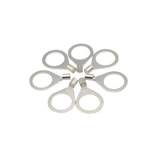 OT10平方铜鼻子线耳防静电跨接线冷压接线端子裸圆形叉型接地全铜