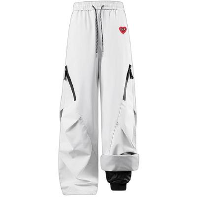 查尔斯桃心三合一加绒滑雪裤男女