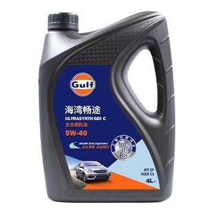 GULF海湾 畅途C3 SP 5W-40 低灰分国六 全合成机油 正品 1L 4L