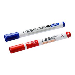 得力白板笔可擦儿童无毒黑板笔水性水笔可擦除6817记号笔易擦写字笔教师专用笔黑色红色蓝色画板办公用品批发