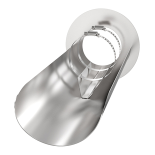 304不锈钢燃气热水器排烟管防雨罩外墙出风口壁挂炉风帽遮雨帽