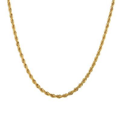 不锈钢不褪色素链条简约基础款男