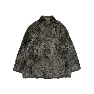 LUNA“市面TOP1”特选产区小湖羊软黄金双面穿皮毛一体皮草外套