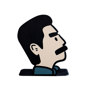 人文之宝 迅哥金属书立 桌上防倒书架 绍兴鲁迅故里故居文创周边