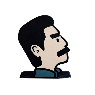 人文之宝迅哥金属书立防倒书架