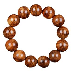 海南黄花梨油梨老料鬼脸手串念珠手链2.0CM海黄男士佛珠20mm木珠