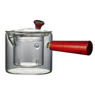 加大容量650ml带手柄防烫明火玻璃罐冰糖烤梨耐高温杯鲜炖梨摆摊