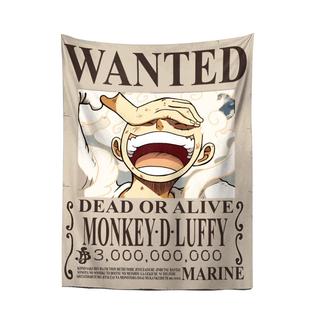 墙面遮丑挂布卧室 海贼王悬赏令路飞六档同款四皇漫画二次元挂帘