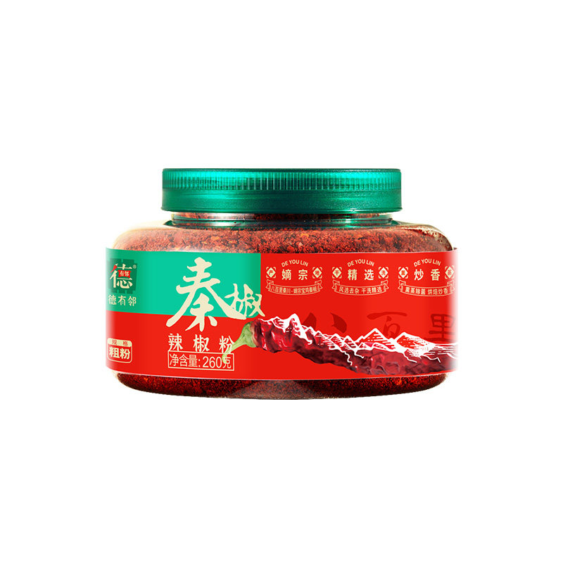 德有邻辣椒面瓶装陕西宝鸡秦椒