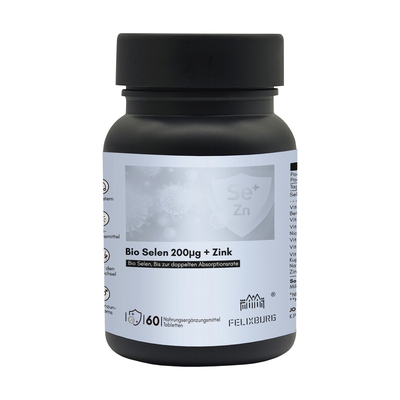 德国FELIXBURG菲乐葆硒片200μg60片/瓶生物硒锌片天然自护易吸收