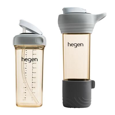 Hegen海格恩随行杯婴幼儿专用学饮杯儿童外出喝奶吸管杯450ml刻度