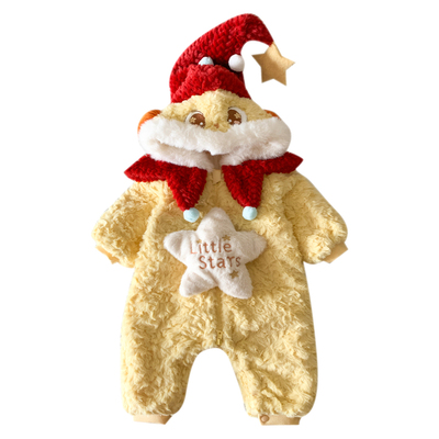 星星人婴儿连体衣冬季宝宝衣服