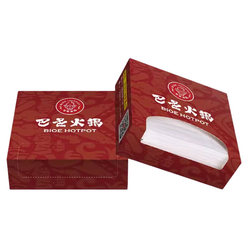 订做餐厅纸小包纸广告抽纸定做方盒纸巾盒装餐巾纸定制可印logo