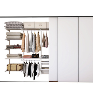 美达斯定制款bu差价、运费金属砌墙衣柜衣帽间钢架结构搁板置物架