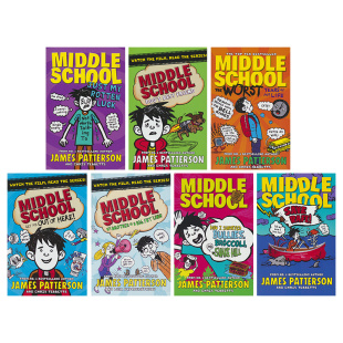 Middle School Collection  中学生活 英语章节小说 8册 地狱高中生活电影原著 英文原版进口儿童图书