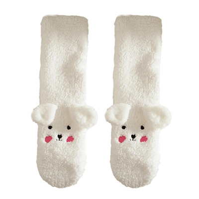加绒加超厚袜子女冬款羊羔绒