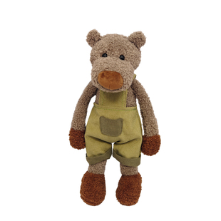 背带裤狐狸公仔玩偶睡觉抱小熊毛绒玩具可爱狗狗布娃娃生日礼物女