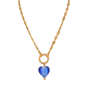 mayol jewelry宋妍霏同款克莱因蓝爱心项链女穆拉诺轻奢小众吊坠