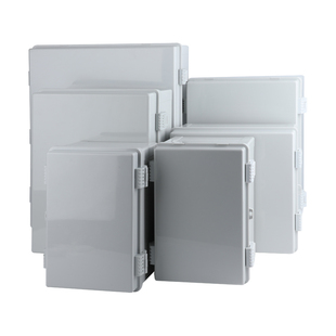 塑料防水箱户外用防雨合页卡扣基业箱壁挂式电气控制箱带网格底板