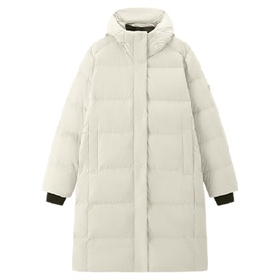 MobiGardenUrban牧高笛冬季长款保暖连帽鹅绒700蓬松运动羽绒服女