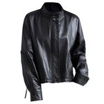 海宁真皮皮衣女2025秋冬新短款宽松年轻植鞣头层绵羊皮夹克小外套