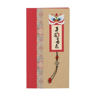 新年民族风定制贺卡送毕业老师复古手工卡片年会感谢客户邀请柬