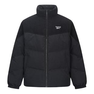 Reebok锐步官方26男女同款舒适百搭运动时尚立领保暖羽绒夹克外套