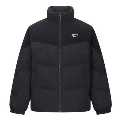 Reebok锐步官方26男女同款舒适百搭运动时尚立领保暖羽绒夹克外套