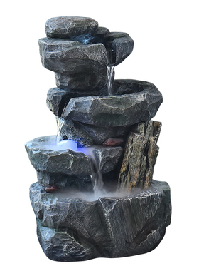 落地庭院假山流水风水轮喷泉摆件