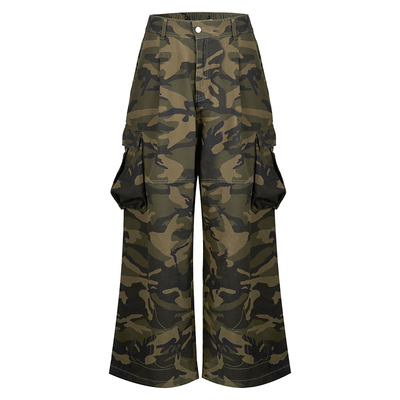 GRKC十字箭刺绣迷彩裤宽松廓形