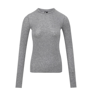 Oneup羊毛打底衫修身长袖t恤春秋针织衫内搭女高级感高知上衣百搭