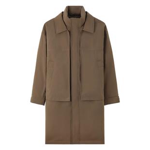 MindBridge2025新款美拉德保暖外套冬季中长款羽绒服男士加厚外套